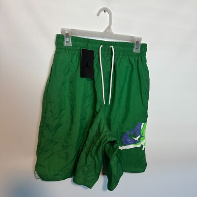 Nike Air Jordan Jumpman Poolside Shorts Mens Medium Green Swim