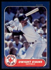 1986 Fleer Dwight Evans Baseball Cards #348