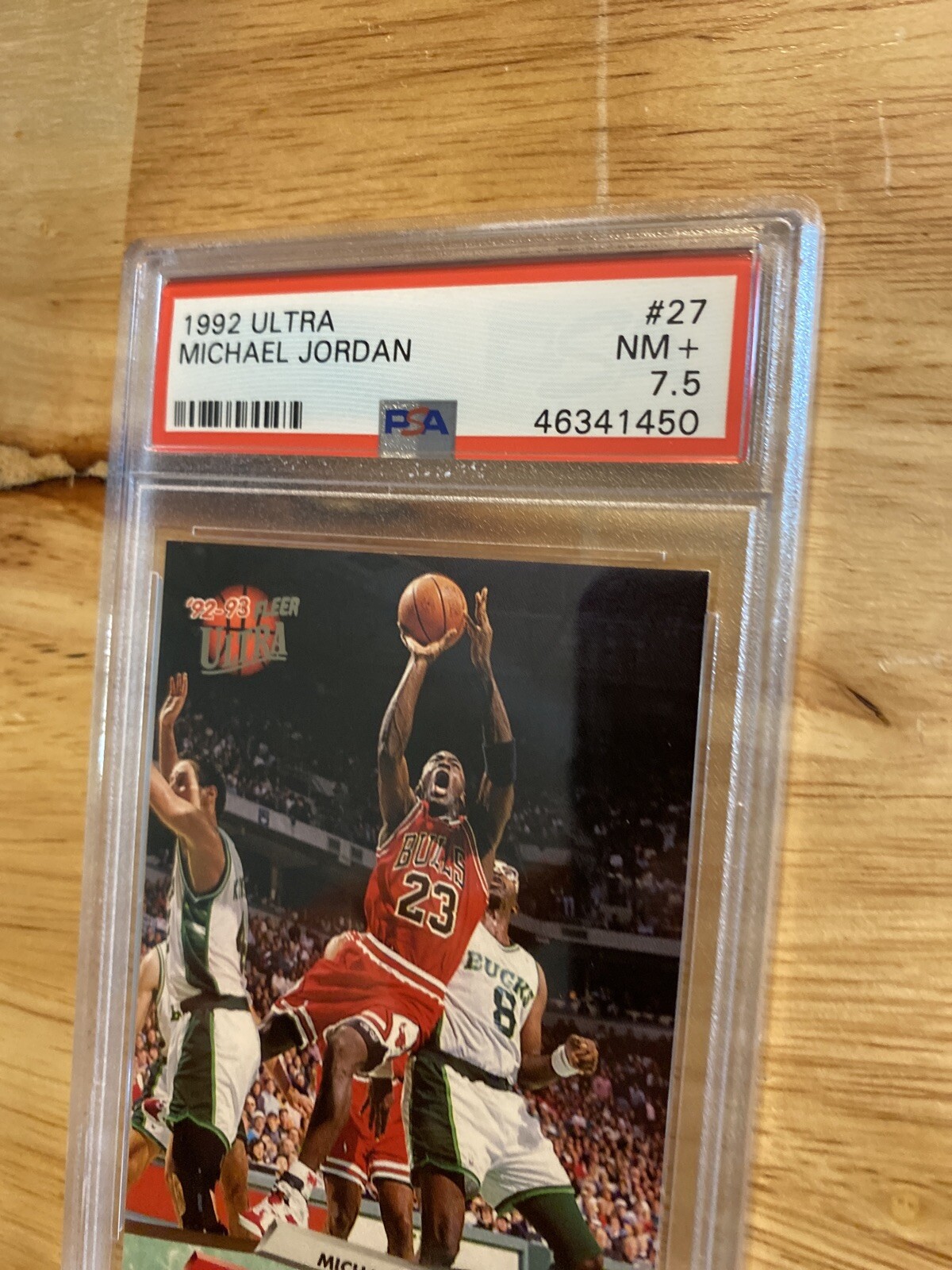 Michael Jordan PSA 7.5 Fleer Ultra Card Vintage MJ Basketball 1992 Chicago Bulls view 5