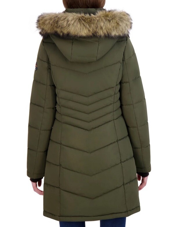 美品　GAFH FRESH PUFFER JACKET サイズXL NWD HFX Outdoors Women's Full Zip Fur Trim Long Puffer