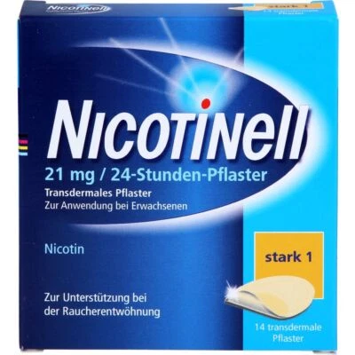 EURIMPHARM ARZNEIMITTEL GMBH NICOTINELL 21 mg/24-Stunden-Pflaster 52,5mg 14 St PZN01262015