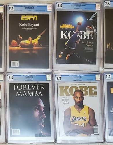 Kobe Bryant Memorial Magazines Complete Set 14 Mags Lot Graded By CGC - Picture 4 of 5