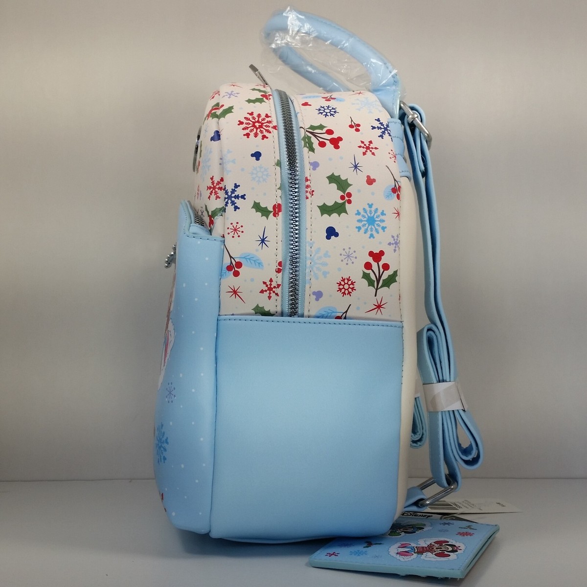 Disney Mickey Mouse & Minnie Mouse Snow Angels Christmas Mini Backpack New Amazon.com: Loungefly Mickey & Minnie Mouse Winter Skating  main image 3