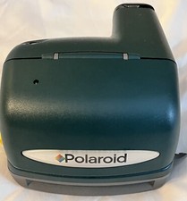 Vintage Polaroid 600 Instant Camera. W/Org Case. Green. Instantly Developed Pic