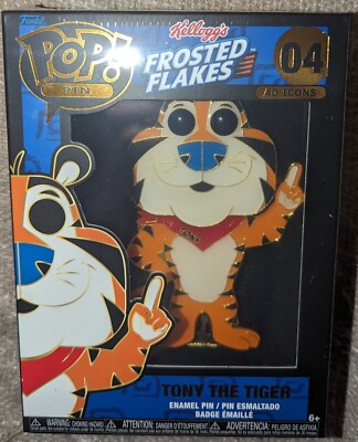 Kellogg's Frosted Flakes POP! Emaille Pins Werbung Icons #04 Tony der Tiger