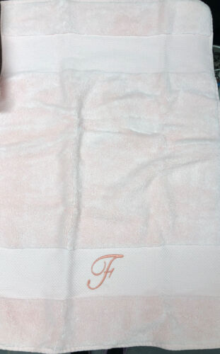 Frontgate Monogramma "F" Set Asciugamani Rosa 9 Pezzi - Foto 10 di 13