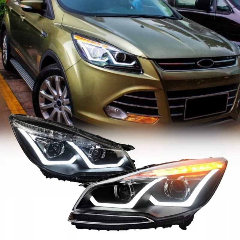 Upgrade For Ford Escape Kuga 2013 2016 LED Headlight DRL Turn