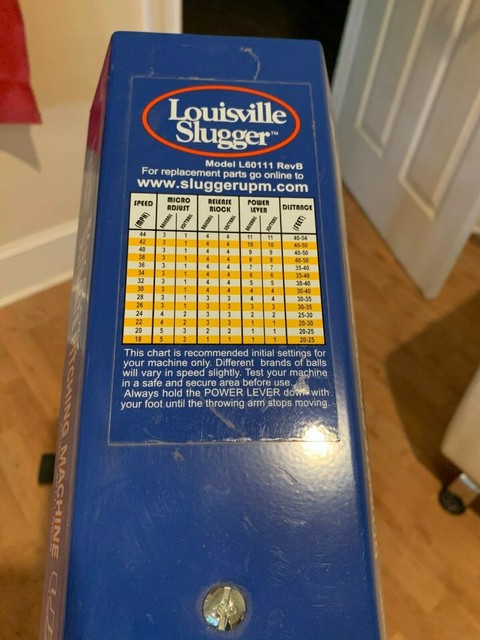 Louisville Slugger Blue Flame UPM 45 Ultimate Pitching Machine EBay