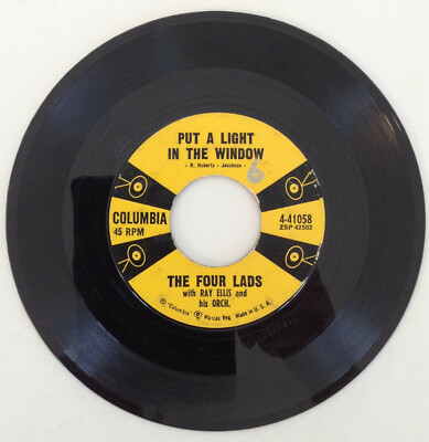 The Four Lads -Put a Light In The Window/The Things We Did Last Summer- 45 Vinyl