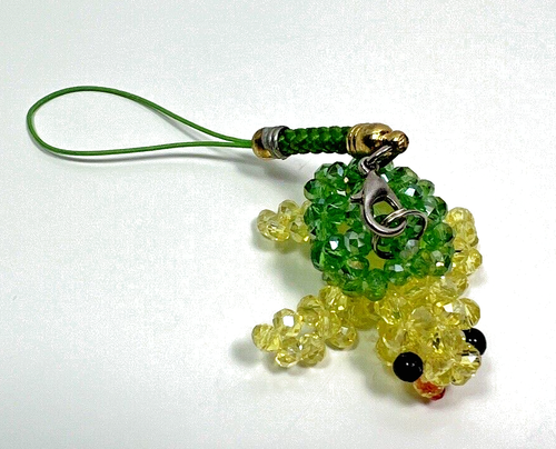 Turtle Cell Phone Charm Strap Beaded Dangle Sparkle Hanging Decor - Picture 1 of 8