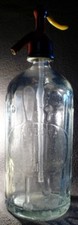 BOTTIGLIA DI SODA SIFONE SELTZER SIFONE SIFONE BOTTIGLIA SELTZ BOTTLE VETRO SELTERs