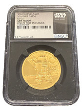 Niue 2016 Gold 1 oz $250 NGC Gem Proof Star Wars Classic R2-D2 2921.13 per troy oz