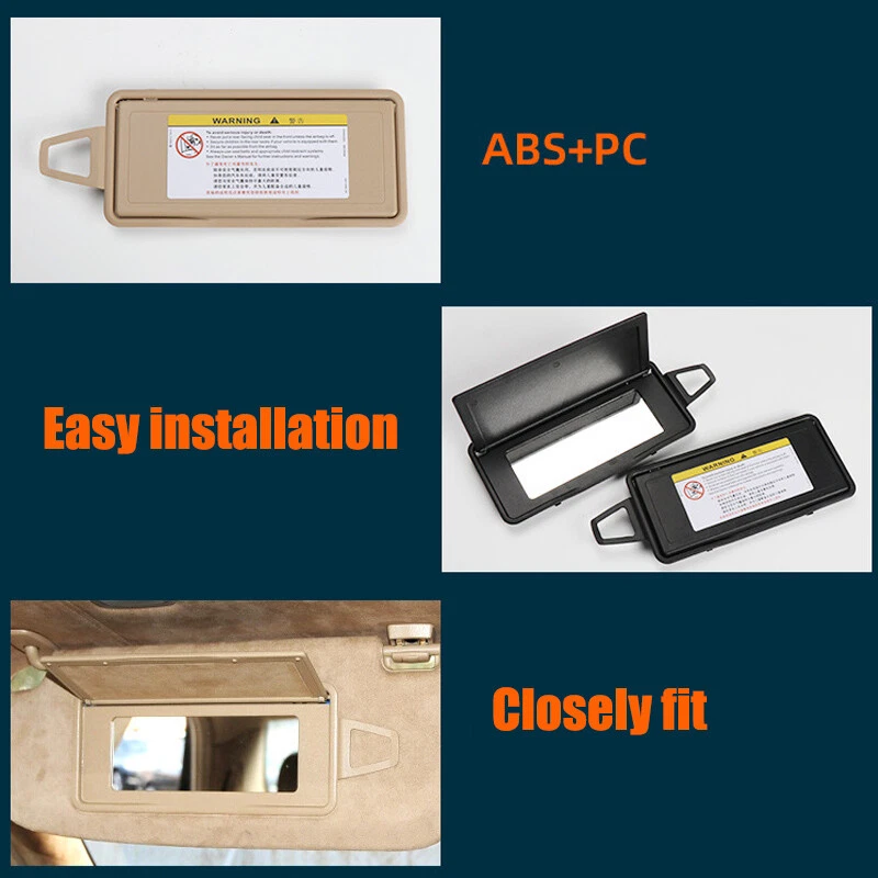 NEW Sun Visor Mirror Frame Cover Fit For Mercedes-Benz S-Class W221 2006-2013 - Изображение 3 из 4