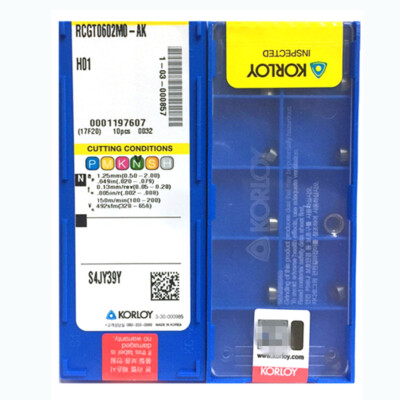 KORLOY RCGT0602MO-AK H01 Hartmetall-Wendeschneidplatten CNC-WERKZEUG
