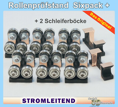 Roller test bench for gauge G, gauge 1; 6 x scooter + 2 x scooter LGB Piko