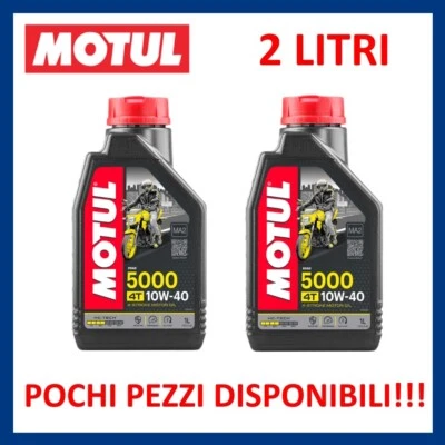 Olio motore 4 tempi Moto Scooter Quad Motul 5000 SAE 10w40 semisintetico 2 litri