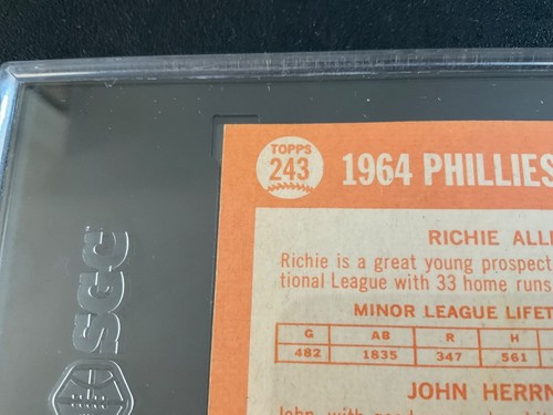 1964 Topps #243 Richie Allen RC SGC 7 NM - Bild 7 von 10