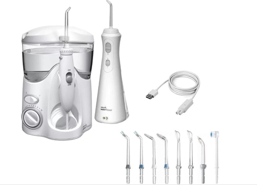 Waterpik Water Flosser Ultra & Cordless Plus Waterflosser Pack +10 Accessory Tip - Picture 2 of 7