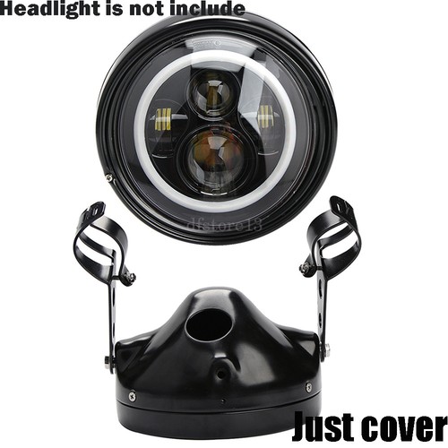 7" Moto Phare Feux Avant LED Headlight Mount Feux Support Pour Harley Davidson - Picture 3 of 12