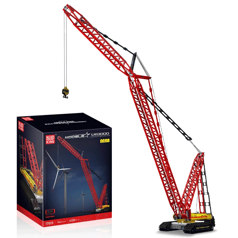 Mould King 17015 Raupenkran Klemmbausteine Ferngesteuertes Spielzeug Bausatz MOC