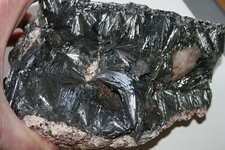 Museumstufe Pyrolusit xx , Gremmelsbach , Triberg , Schwarzwald Mineralien