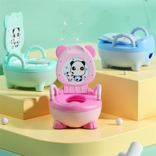 Baby Potty Training Portable Toilet Seat Backrest Cartoon Pots Childrens Bedpans - Picture 3 of 29