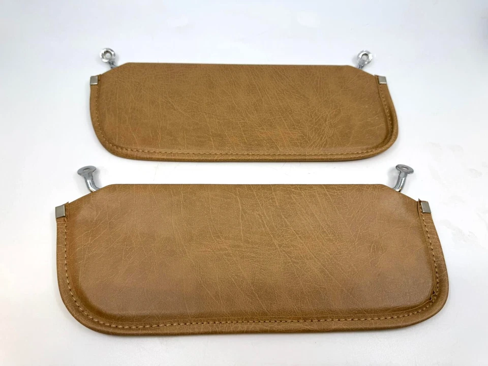 Sunvisor Pair With Bracket for Corvette C3 Stingray 69-76 L+R 2pcs Saddle Brown - Изображение 2 из 4