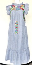 J Marie embroidered Topo MIDI Dress size S Retail 158 Price 88 Stripe