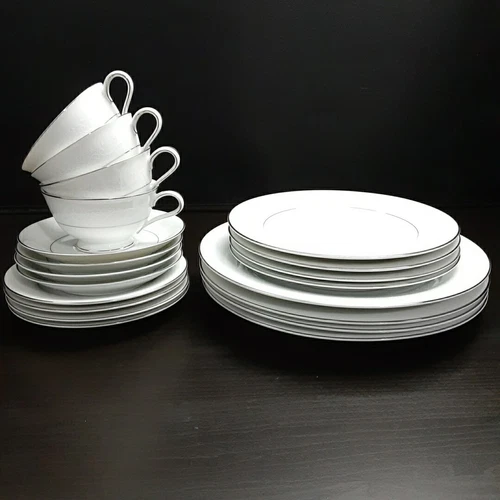 Noritake Whitehall 6115 20-Piece Porcelain Dinnerware Set Service for 4