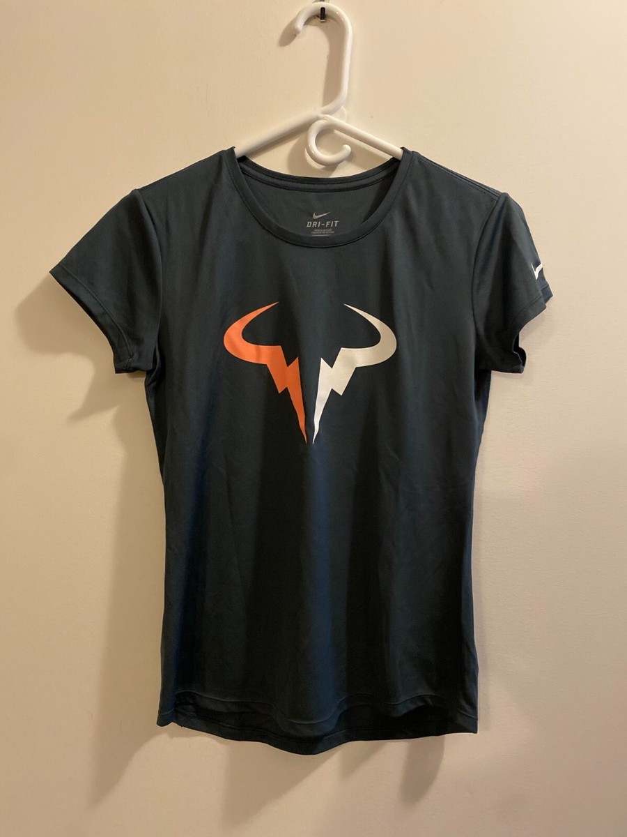 ナイキRafael Nadal Tシャツ DRI-FIT M ブラック Nike Court Dri-FIT Rafa Nadal Men's Tennis T-Shirt, Black