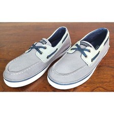Sperry Top Sider Cruz Boat Shoe Loafer Children Kids Youth Size 2M Grey Navy New