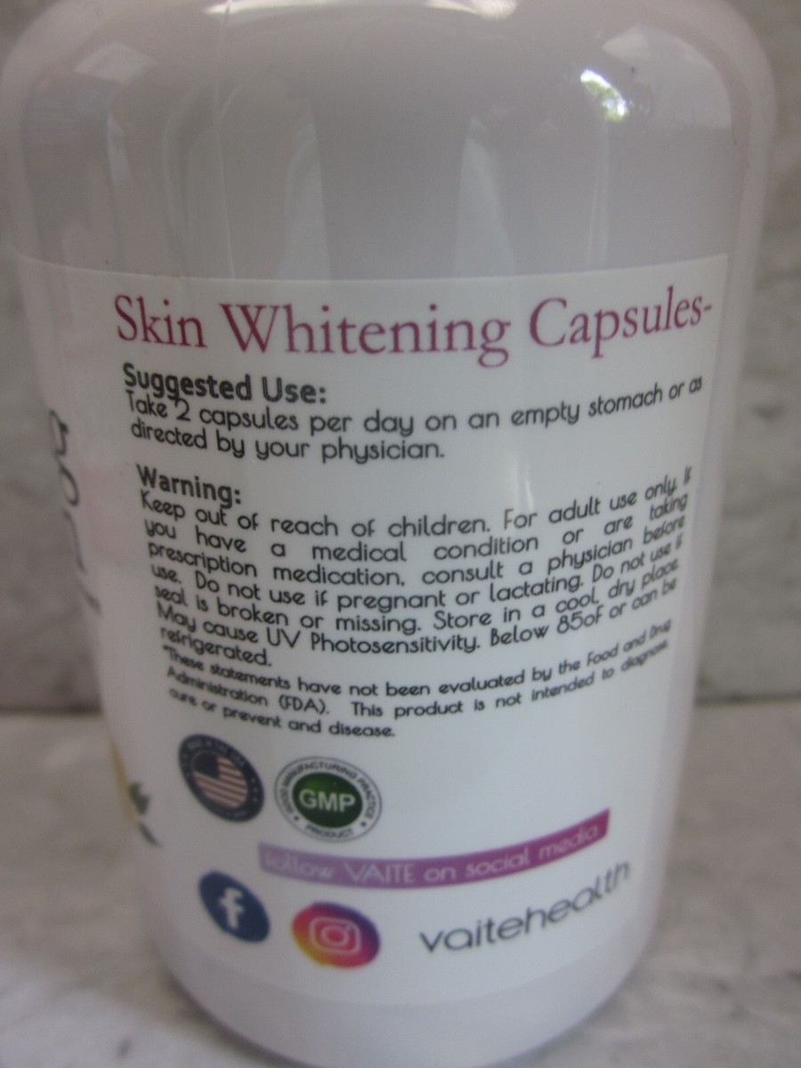 vaite glutathione Glutathione Capsules Whitening Skin 90000gm 120 Capsules