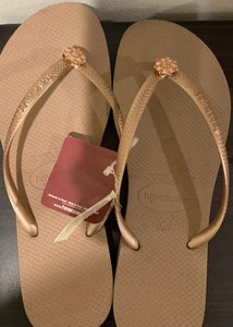rose gold beach sandals