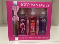 Body Fantasies Fragrance Body Sprays, 1.7 fl oz, 3 pack  LOC NS 