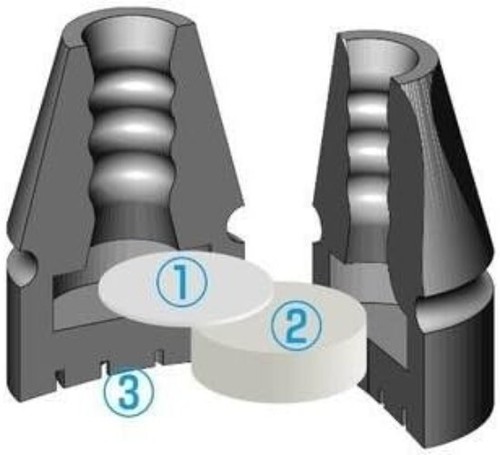 Tornado Rain Cane & Crutch Tips, Fits Shafts of 3/4 to 1 Inch, Black, Pair - Picture 4 of 6