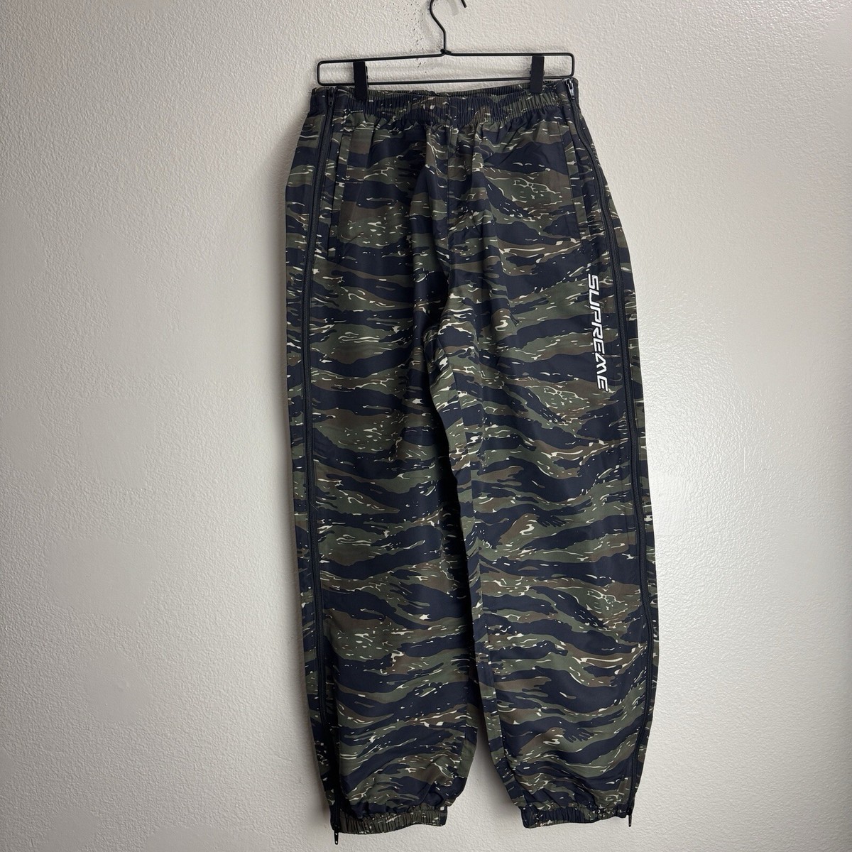 Supreme Full Zip Baggy Warm Up Pant Tiger Camo Size Large | eBay
