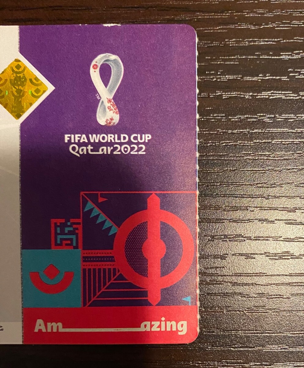 2022 World Cup Argentina vs Australia Full Ticket w/ Names Lionel