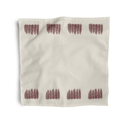 Simply Daisy 18'' X 18'' Brown Through The Woods Napkins Set of 4 Print Napkin