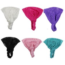 Fashion Chic Bandanas Lace Head Wraps Women Lady Girls Wide Headband Accessories