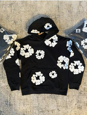  Brand New Denim Tears Orginal Black and White Hoodie