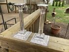 Pair Reed & Barton Sterling Silver Iconic Column Candlesticks