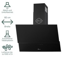 Dunstabzugshaube 60 Cm Gurari Gch 268 Bl 6 Prime 1000M³/H Touchcontrol Kopffrei
