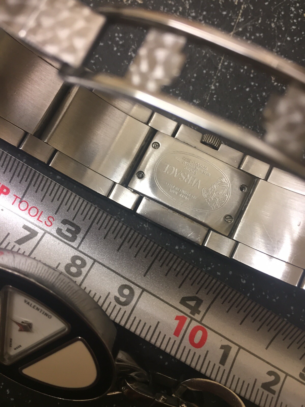 Special Lot Art Deco Authentic Valentino Watch Necklace And Versace