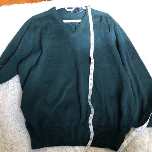 Glen Gate grün V-Ausschnitt Pullover Herren Large Made in USA - Bild 6 von 7