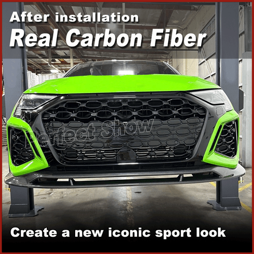 Labio delantero Dry Carbon labio del alerón espada alerón alerón delantero para Audi RS3 8Y  - Imagen 9 de 18