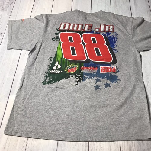2007 Nascar Dale Earnhardt Jr T shirt National Guard Mountain Dew Size L Chase - Picture 4 of 9