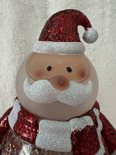 Color Changing LED Lighted Swirling Glitter Water Globe Santa Claus Christmas   - Afbeelding 13 van 15