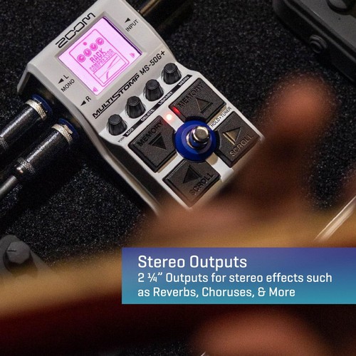 ZOOM MS-50G+ Compact Guitar Multi-Effect Pedal New - Picture 5 of 5