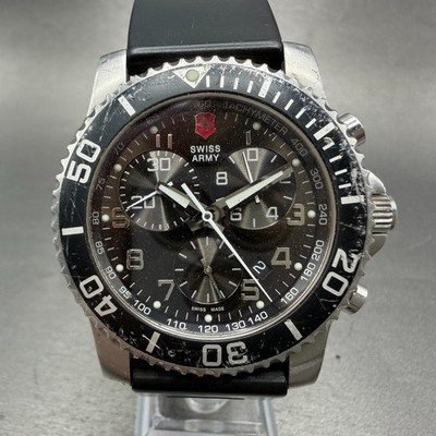 Victorinox Swiss Army Maverick II Chronograph Watch Men Black DIal Steel PARTS