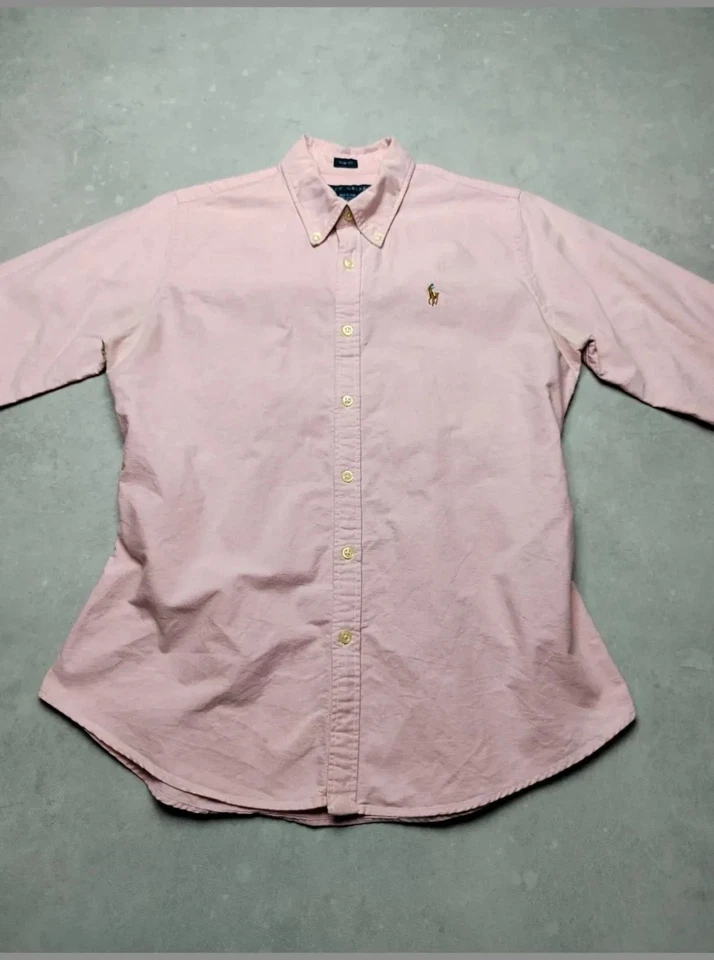 Chemise Premium Ralph Lauren manches longues - Femme S - Rose - Photo 3/4